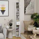 Tall Slim Bathroom Storage Cabinet, 71" Freestanding Bathroom Cabinet with 1 Drawer, 2 Doors and 4 W282P154459