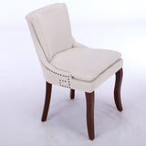 Modern Dining Set of 2,Double-layer Cushioned Chenille fabric Upholstered Accent Side Leisure W1143P207917