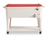 80QT 87.5*38.5*91cm Rectangular Plastic Box Iron Leg Tube Freezer Insulation 01612551