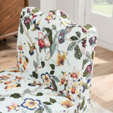 ZUN Flannel single dining chair with soft seat cushion and backrest, no armrests, matching pillow can be W487P228749