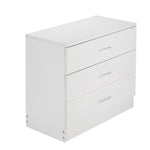 ZUN [FCH] Modern Simple 3-Drawer Dresser White 80193999