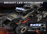 2026 2 Batteries 110 46cm Rock Crawler Rechargeable Off Road Truck 6WD , Metal Shell LED Headlights 18308485