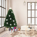 ZUN 4 Feet LED Christmas Tree with Snowflakes 40648688