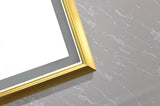 84in. W x 48in. H Oversized Rectangular Black Framed LED Mirror Anti-Fog Dimmable Wall Mount W127291634