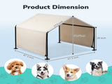 4*4*3.3FT Dog Tent for Large Creamy white 30312718