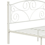 ZUN Full Size Unique Flower Sturdy System Metal Bed Frame with Headboard and Footboard W21428123