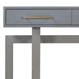 U_STYLE Elegant Console Table with Three Drawers, Extra Long Entryway Table for Entryway, Hallway, N711P175776E