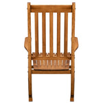 ZUN 68.5*86*115CM Square Wooden Rocking Chair Original Color 38138024