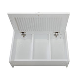 Wall Mounted Cabinet, Hanging Medicine Cabinet with 3 Tiers, Single Louvered Door, Floating Cupboard W2181P151565
