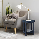 2-Tier Side Table, HDPE Adirondack Table Patio Side Table, Weather Resistant End Table Small 29060460