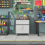Sturdy and Durable Metal Tool Cabinet for Garage Wheels - Mobile Heavy-Duty Storage Cabinet T2398P222833