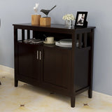 Kitchen Storage Sideboard And Buffet Server Cabinet-Brown Color W28209564