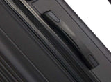 ABS Trolley Case 20in 24in 28in 3PCS Suitcase Set Striped Textured Suitcase Black 59497165