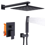 Shower System Shower Faucet Combo Set Wall Mounted with 10" Rainfall Shower Head and handheld shower 64887851
