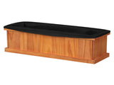 Detachable Bottom Garden Bed, Protective Coating Pine Planter for Herbs, Flowers & Vegetables 28" x 13062326