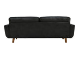 65-inch Modern Minimalist Two-Seater Sofa, featuring breathable Foil fabric and solid wood legs W5568P478823