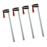 4Pcs Heavy Duty F Clamps Woodworking Bar Clips Quick Slide DIY Hand Tool Kit 80*600mm 81114817