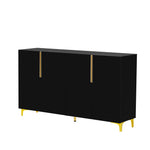 ZUN U_Style A Glossy Finish Light Luxury Storage Cabinet, Adjustable, Suitable for Living Room, Study, WF321488AAB