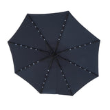 10ft Solar LED Offset Hanging Market Patio Umbrella W640140292