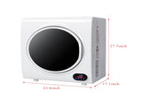 GYJ40-88C1-E Compact Portable Household Clothes Dryer 2.6CUFT Drum Dryer with LED Display -White 84303647