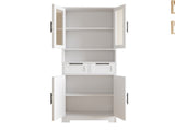 MDF Spray Paint 4 Doors 1 Pump Bathroom Cabinet White 26753430