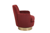 Velvet Swivel Barrel Chair, Swivel Accent Chairs Armchair for Living Room, Reading Chairs for W1361116856