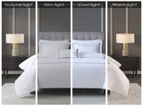 King/Cal King 100% Cotton Sateen Embroidered Comforter Set B035129283