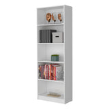 Sutton 4 Shelves Bookcase with Modern Storage Shelves B128P176165
