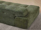 87.4-inch Cloud Series Minimalist Button-Tufted Square Arm Three-Seater Sofa, Chenille Sofa, W3505P383949