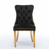 Furniture,Modern, High-end Tufted Solid Wood Contemporary Velvet Upholstered Dining Chair with 45655685