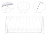 8' x 5' Soccer Goal Training Set with Net Buckles Ground Nail Football Sports 12147701