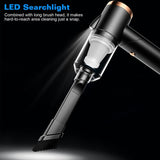 120W 9000PA Cordless Handheld Vacuum Cleaner w/ Searchlight Portable Rechargeable Car Auto Home 05372127
