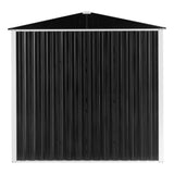 ZUN 6 x 4 FT Storage Shed, Metal Garden Storage House with Double Sliding Doors for Backyard 82849756