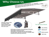 DA5934C Series Door Window Awning Made of 0.137 Inch Thick Crystal Solid Polycarbonate Sheet and W2205P180069