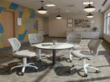 Modern Swivel Office Lobby Reception Chair for Professional Waiting Room, Pebble gray 40000504