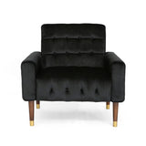 Mirod Comfy Arm Chair with Tufted Back , Modern for Living Room, Bedroom and Study 64937.00BLK