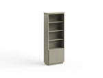 ZUN 84 inch Tall Bookcase, No Assembly Required, Sandstone Finish B108P255371