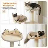 ZUN 63'' Multi-Level Cat Tree Cat Tower for Indoor Cats with Sisal-Covered Scratching Post, Cozy Cat 51846476