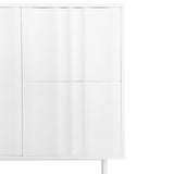 U_STYLE Wave Pattern Storage Cabinet with 2 Doors and 2 Drawers, Adjustable, Suitable for WF317509AAK