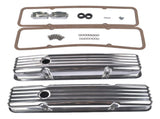 Aluminum Short Finned Valve Covers w/Gaskets Fit for 1958-1986 Chevy SBC 283-400 49439907