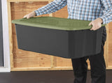 (2 pack) EZ Carry 30 Gallon Extra-Large Storage Bin, Plastic Storage Container with Full-Grip 34983656