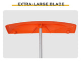 5.6 m 5-Section Extendable Roof Snow Rake Aluminum Pole, PP Orange Wheeled Shovel Head 78959935