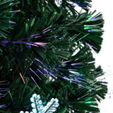 ZUN 7FT Small Light Fiber Optic Christmas Tree 290 Branches 29963026