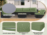 Cushion Covers for 7 Pcs Wicker Rattan Sectional Sofa, 14Pack Cushion Slipcovers Set W419P460549