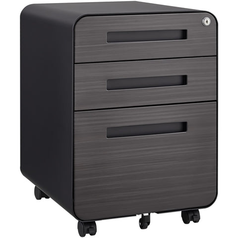 ZUN 3 Drawer Mobile File Cabinet Under Desk Office,Simple Style Versatile Storage Cabinet for W1247P145907