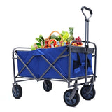 ZUN Outdoor Garden Multipurpose Micro Collapsible Beach Trolley Cart Camping Folding Wagon W321P206511