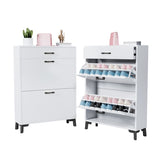 Shoe Storage Cabinet for Entryway, Free Standing Shoe Organizer with 2 Flip Drawers, Hidden Shoe W578124376
