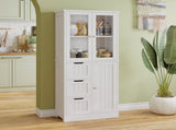 3-Door 3-Drawer 4-Layer Bathroom Cabinet, White 79610035