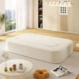 78.7" Modern 2-in-1 Foldable Sofa with Functional Blanket and 2 Soft Pillows,Comfortable Plush W3219P317382