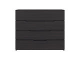 Aralia Drawer Dresser, Four Drawers, Superior Top, Black Wengue B097P474286